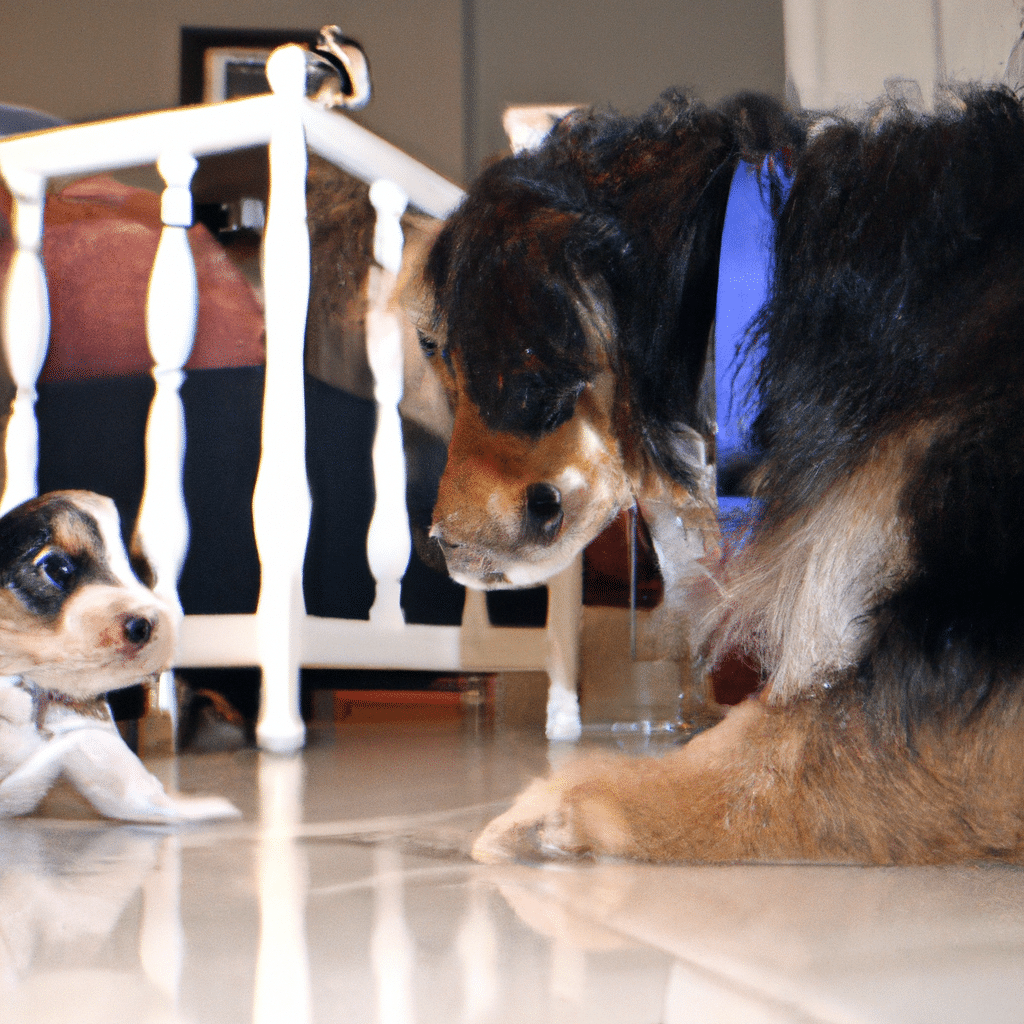 how to get my older dog to accept the new puppy